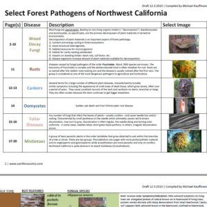 Select Forest Pathogens of California’s Klamath Mountains